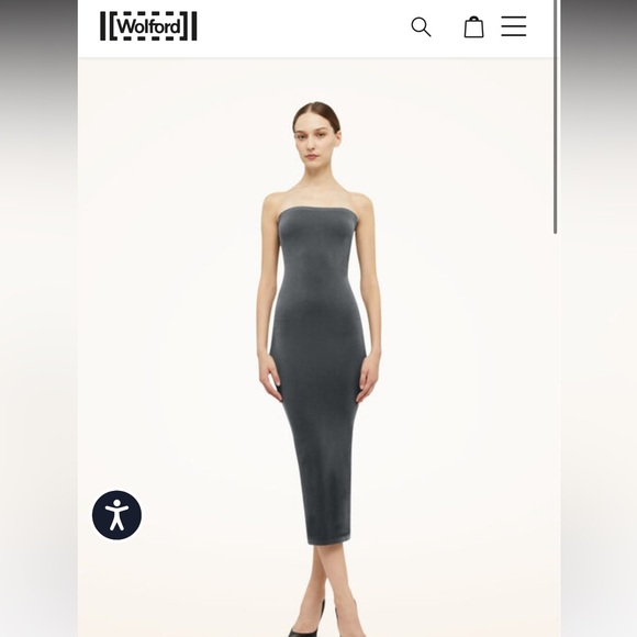 Wolford Dresses & Skirts - Wilford Titanium Fatal Dress XS